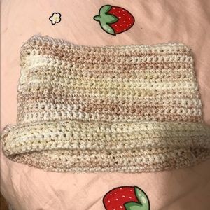 Pink white ombré cat ear beanie